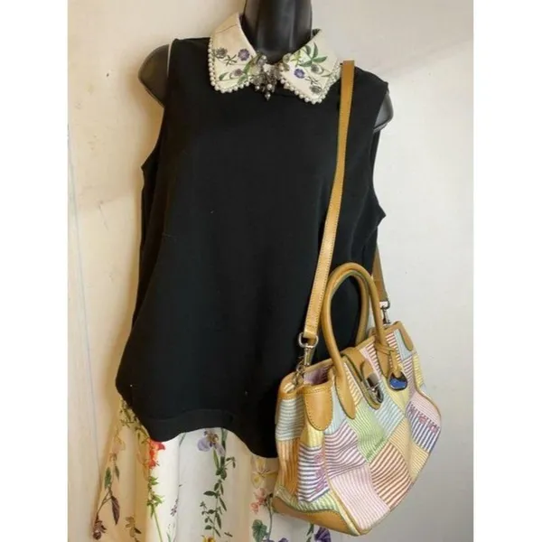 dooney and bourke handbag w strap multicolor canva - Image 6