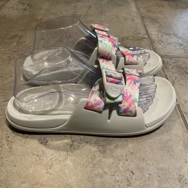 Chacos Women's Chillos Sandal Slide Light Tie Dye Size 9 Adjustable Strap - Image 4