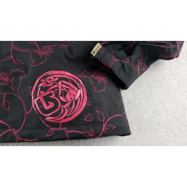 Vintage Burton Y2k Ski‎ Parka Jacket Black Pink Snowboard Hooded Women's Medium - Image 14
