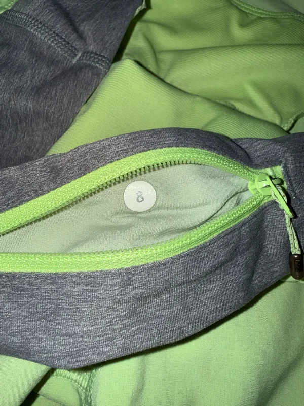 Lululemon Speed Up Mid-Rise Running Shorts Neon Lime Green and Heathered Grey - Image 4