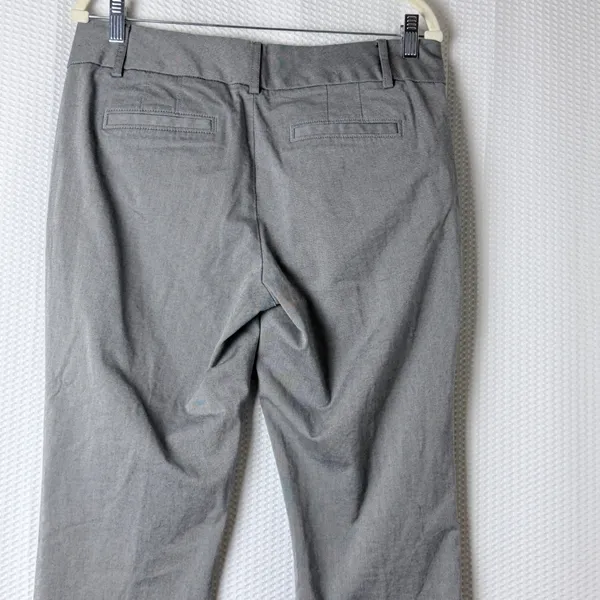 Banana Republic Jackson Fit Trousers Women 8 Gray Ankle Length Stretch‎ Workwear - Image 4