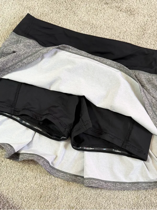 Lululemon Women’s Pace Rival Skirt No Panels 15" in Heather Lux Multi Black 8 - Image 8