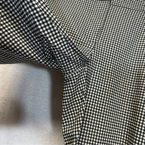 Zara Black & White Gingham‎ Print High Rise Ankle Pants Size S - Image 7
