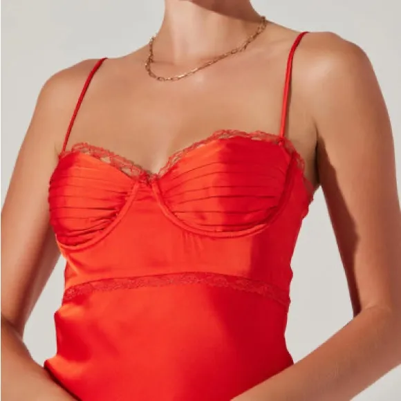 ASTR The Label Florianne Maxi Dress in Orange NWOT - Image 3