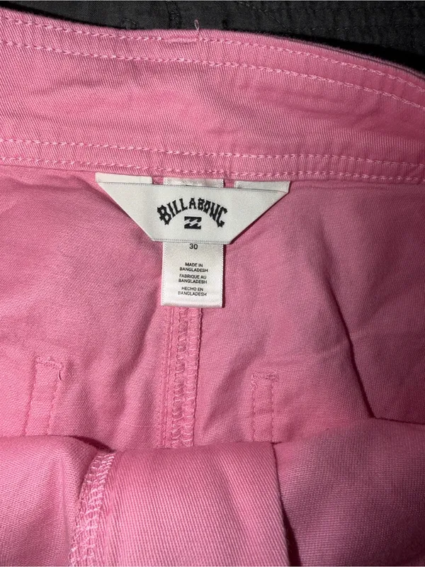Billabong Side Kick Pant-Pink Women’s Size-30 NWT - Image 2