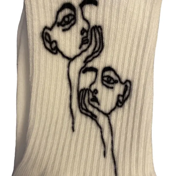 Figure Graphic Crew Socks - #140 / Any 3 Pair $15 - Image 3