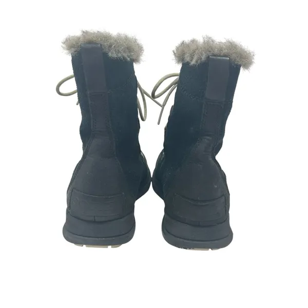 Sorel Explorer Joan Suede Boots Lace-Up Waterproof Weather‎ Black Size US 9.5 - Image 8