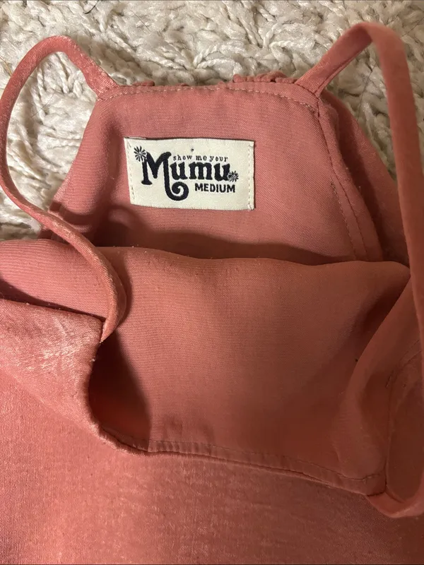 Show Me Your Mumu Coral Slip Dress - Image 3