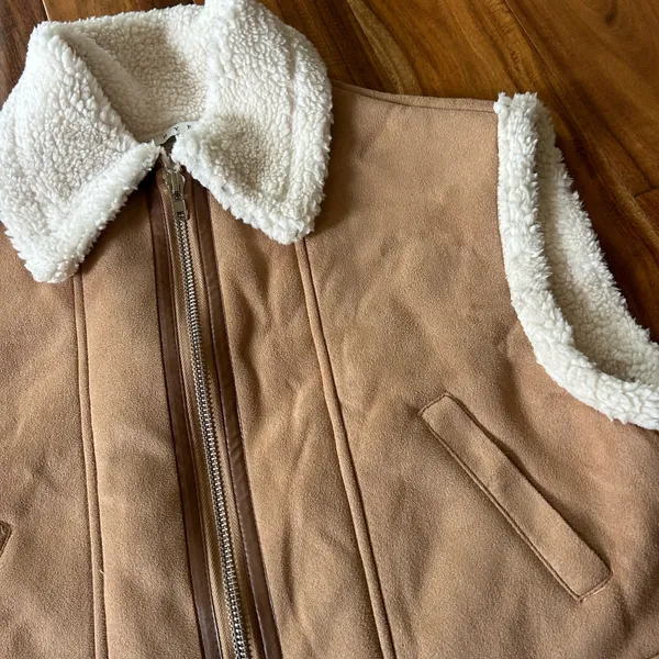 HYFVE Suede Sherpa Vest - Image 3