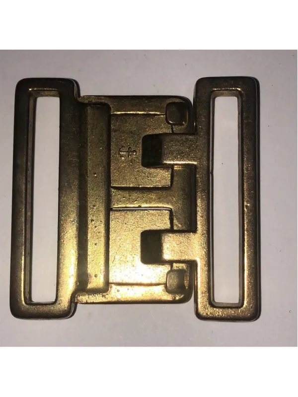 Vintage Brass Tone Retro Boho Belt Buckle - Image 4