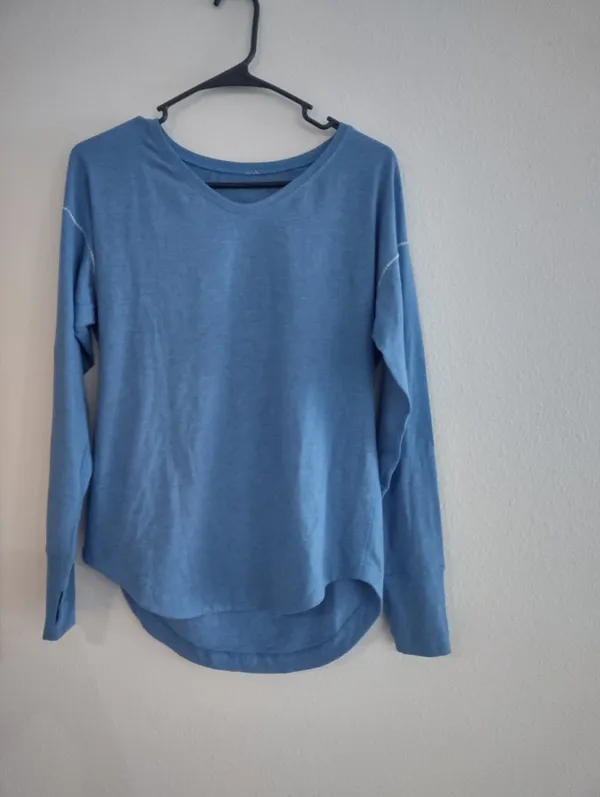 Lululemon Weekend Long Sleeve Heathered Pipedream Blue - Image 9