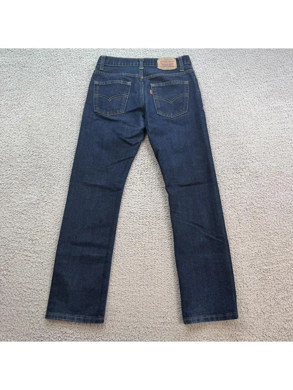 Levis 511 Women Slim Dark Wash Jeans 27x27 Low Rise Cropped Slim Fit Denim Pants - Image 2