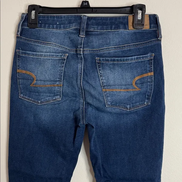 American Eagle 360NE(X)T Level Stretch Hi-Rise Jegging Jeans Distressed size 6 - Image 4
