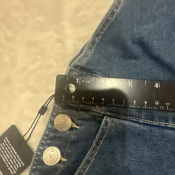 True Religion Women's Denims Straight Leg Overalls size L - Image 11