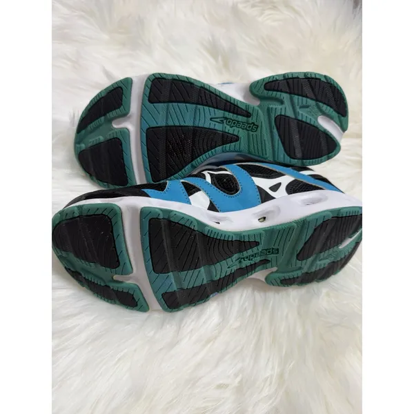 Speedo Womens Size 7 Hydro Comfort 4.0 Shoes WaterSneakers Blue/Teal Black White - Image 10