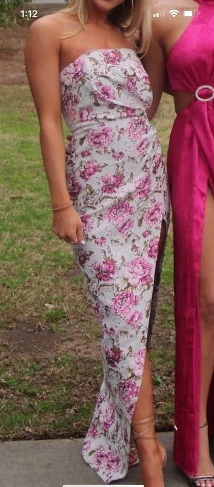 Michael Costello x REVOLVE Violet Gown in Pink Floral - Image 3
