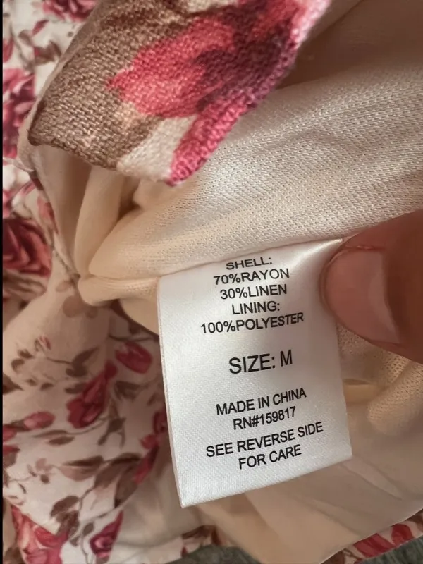 Altard State strapless floral dress size M - Image 7