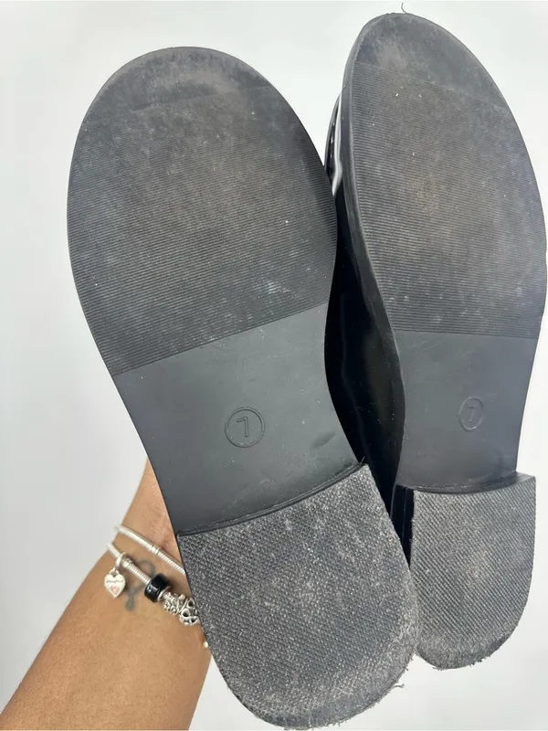 A New Day Black Loafers Woman's Size 7 Grunge Goth - Image 9