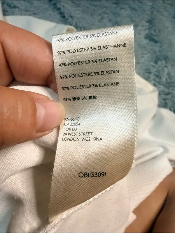 Anthropologie Maeve White Puff Sleeve Ribbed Top - Image 7