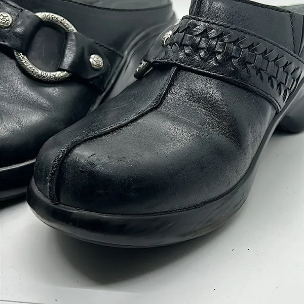 Ariat Stylish Black Leather Shasta Mules Slip On Shoes **Size 6.5** 🌸🌸 - Image 9