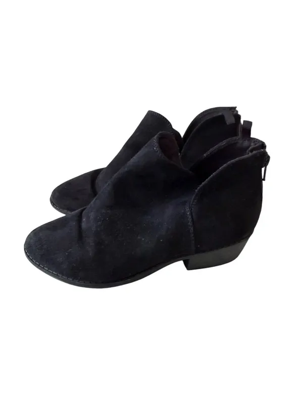 OLD NAVY Black Ankle Booties Boots Size 5 - Image 3