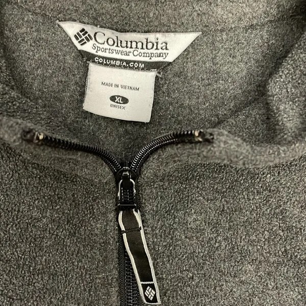 Gray 1/2 Zip Pullover Long Sleeve Lightweight Unisex Sweatshirt Size XL - Image 8