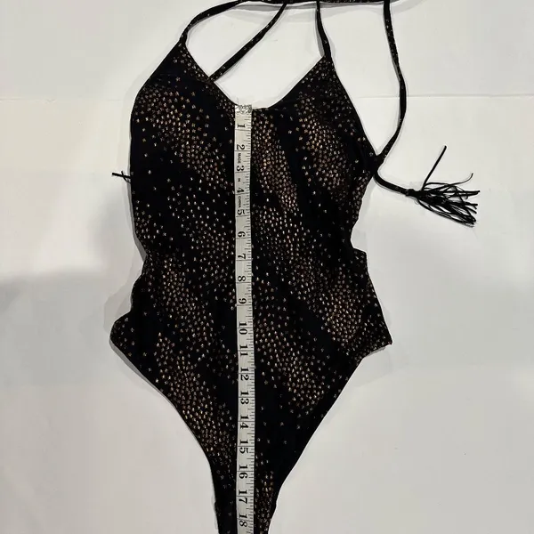 PilyQ Gold Star Metallic Farrah Swimsuit - Size‎ S - New With Tags. - Image 15