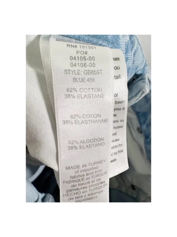 Good American Good Boy Straight leg Ankle Slit Jeans Size 27 - Image 9