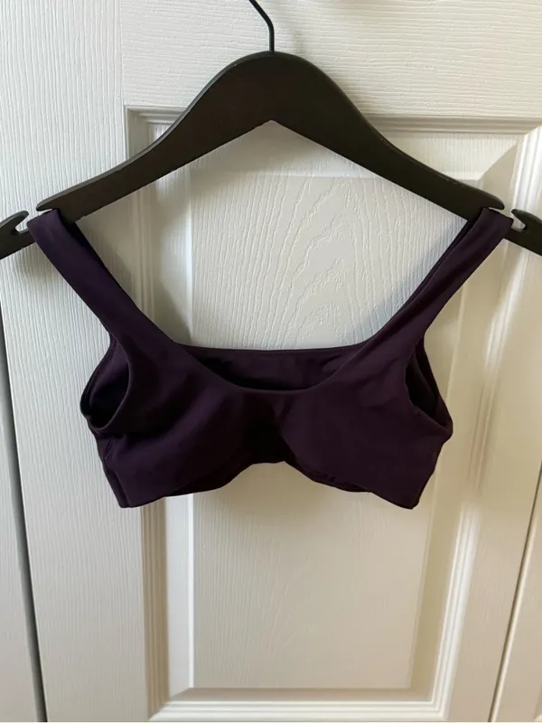 Aerie Offline Real Me XTRA Classic Sports Bra in Deep Plum - Image 3