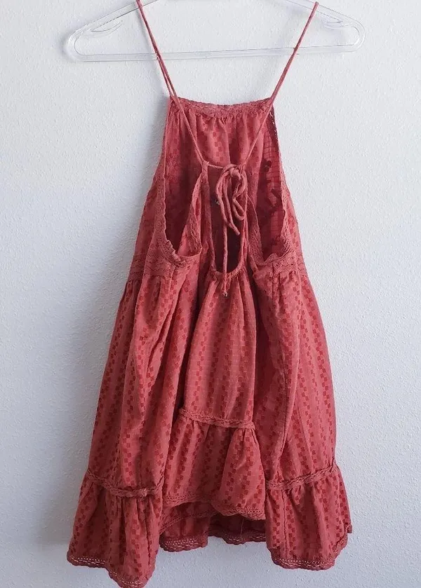 Free People Elisa Tunic Paprika Tank Top - Image 7