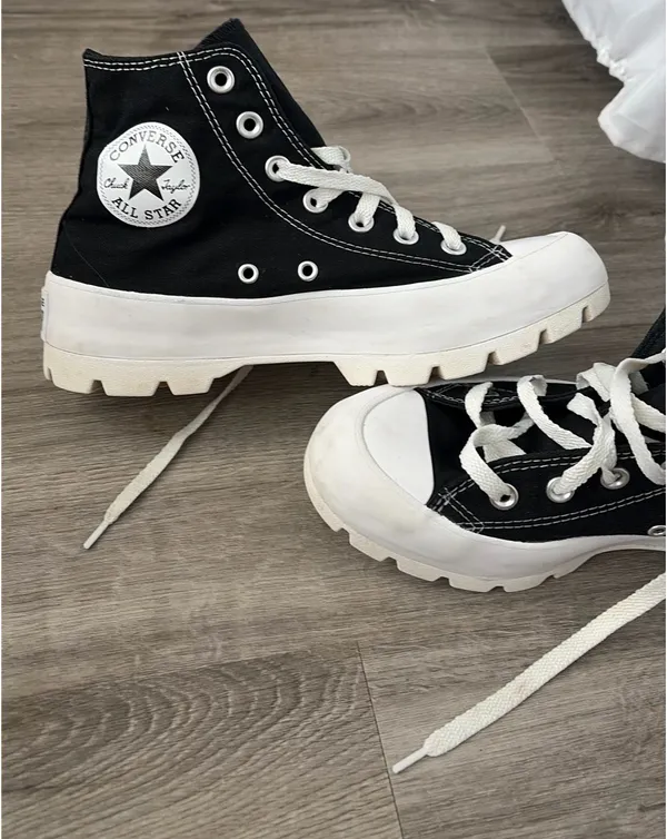 Converse Black High-Tops - Image 2