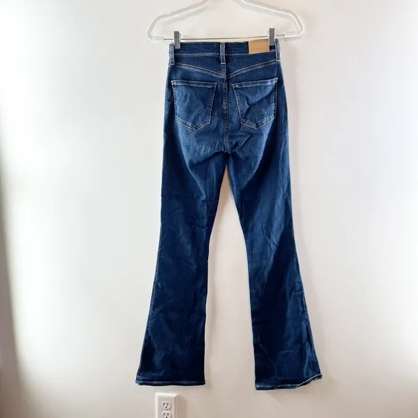 Citizens of Humanity Lilah High Rise Flare Jeans Dark Wash Blue 24 - Image 5