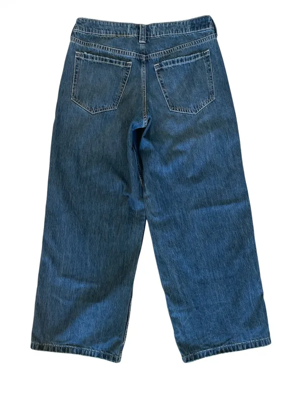 Hollister Jeans Womens Low Rise Supper Baggy Med Wash 100% Cotton Size 29 - Image 5