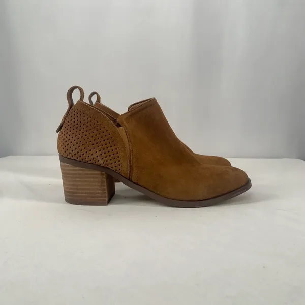 Steve Madden‎ Ruebey Suede Perforated Bootie in Chestnut Brown Size 9 - Image 3