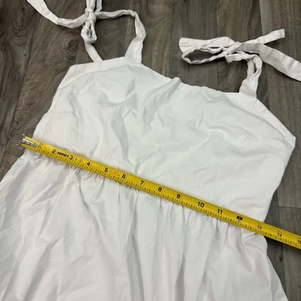 Revolve Clarisbelle white bow detail coquette cottagecore mini sun dress - Image 5