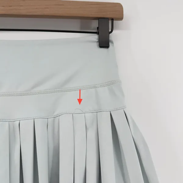 Gold Hinge Pleated Tennis Skirt Skort Mist Light Blue Gray Women S Preppy - Image 2