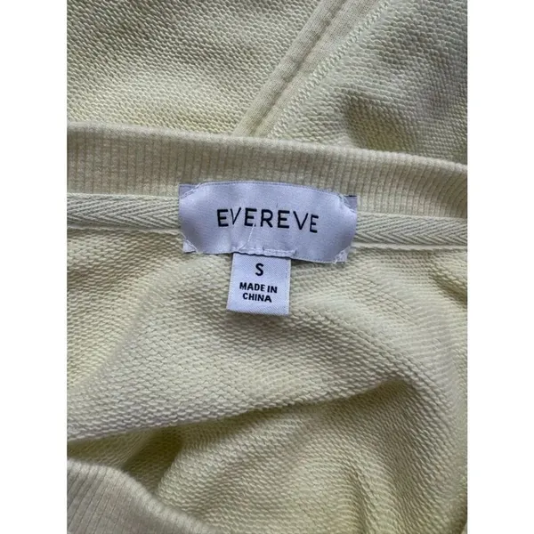 Evereve Yellow Pullover Crewneck Sweatshirt Women’s Small - Image 2