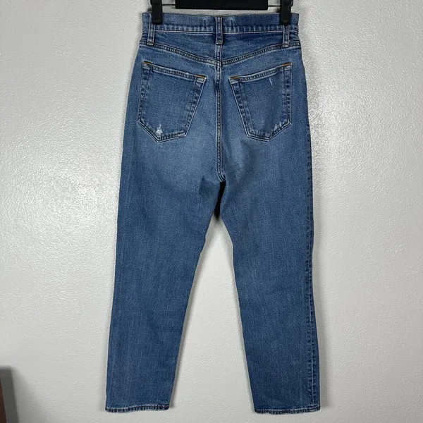 Abercrombie & Fitch Curve Love Ankle Straight Ultra High‎ Rise Jeans Womens 26/2 - Image 3