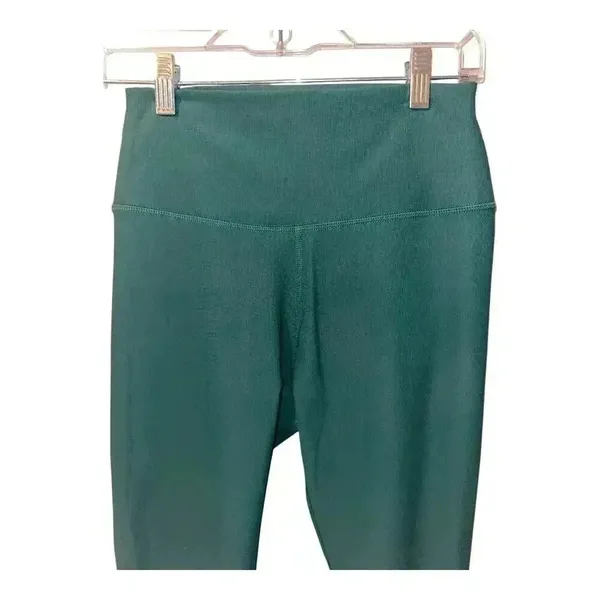 Wilo‎ Base Ribbed Green 7/8 Length Leggings, Large - Image 3
