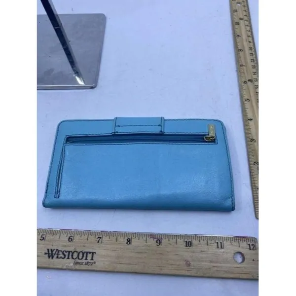 Fossil Blue Leather Large Card Id With Expandable - Image 3