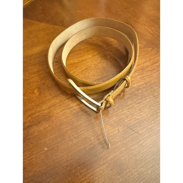 Talbots Womens Genuine Leather Belt Size XXL Brown 6336 Made In Italy - Image 4