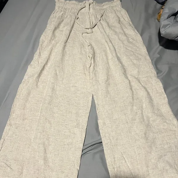 Petal and Pup Hawthorne Linen‎ Blend Wide Leg Crop Pants size 6 - Image 8