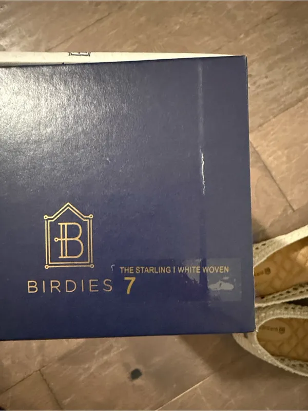 Birdies White Woven Starling Slip-On Women’s Loafers/Flats Size 7 - Image 6