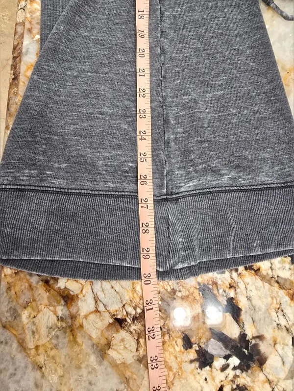 Free People Cozy Cool Girl Lounge Pants in a washed black grey finish XL - Image 7