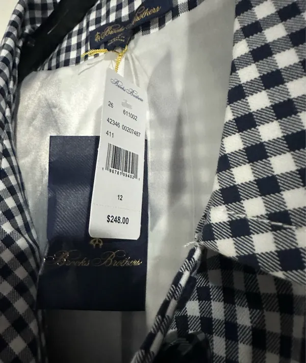 Brooks Brothers Gingham Dress with blazer are a size 12. - Image 7