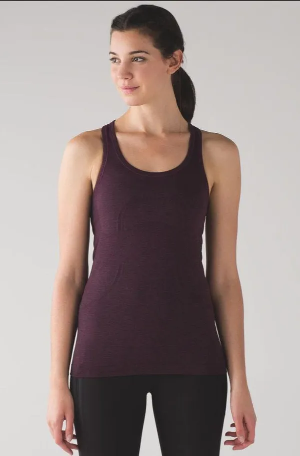 Lululemon Swiftly Tech Dark Purple Plum Racer Tank Top - Image 2