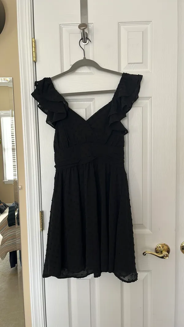 Altard State Black Swiss Dot Dress - Image 8