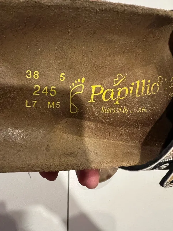 Papillio by Birkenstock Madrid sandals with a peacock brown patterned strap 7 - Image 9