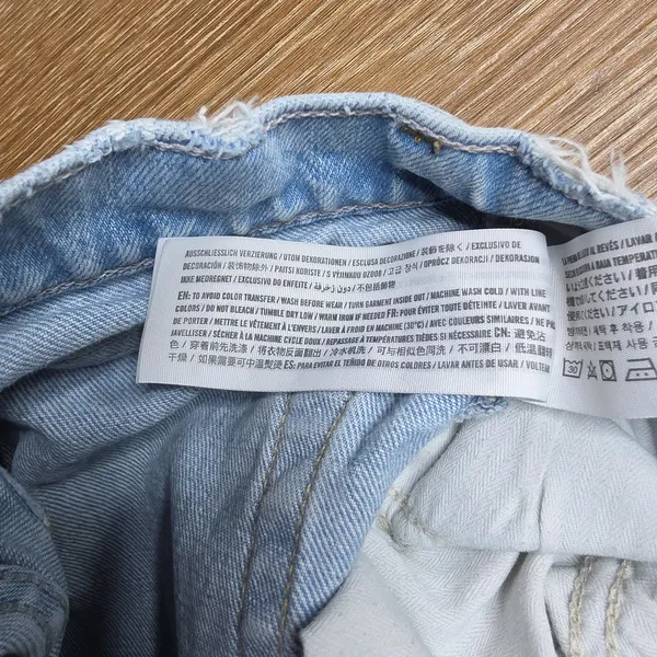 Abercrombie & Fitch 90s Straight Jeans Women 28 6S Light Wash High Rise Casual - Image 10