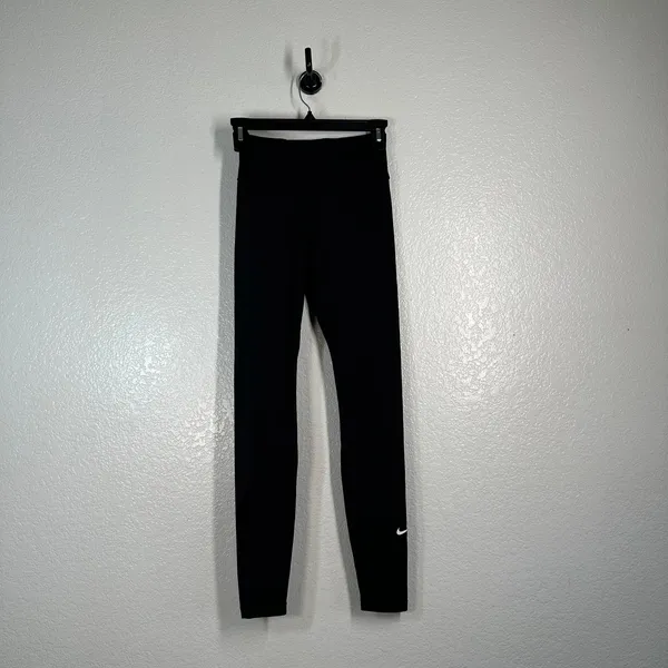XS Leggings Nike Women's One Mid-Rise Leggings Stretch Activewear pants black - Image 6